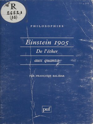 cover image of Einstein 1905